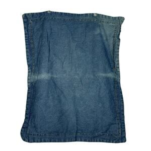 Vintage Tommy Hillfiger Denim Flag Label Flanged Pillow Sham Case Standard One